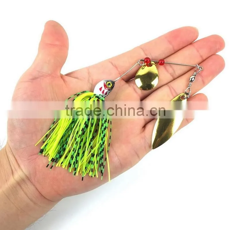 4Colors 20.5g fishing lure Spirit Spinner Bait soft Lures Fishing Hard Bait Blades Hooks Metal Spoons buzzbait