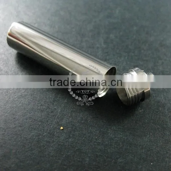 10x45mm 316L stainless steel perfume tube box screw top wish vial pendant charm DIY jewelry supplies 1820248