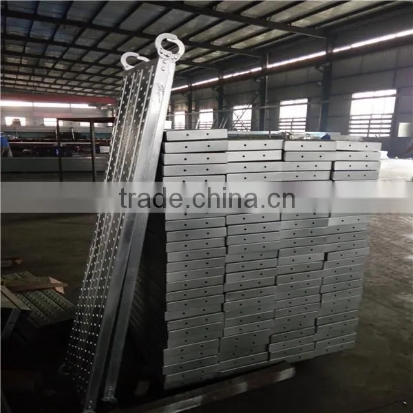 scaffolding system 50*250mm galvanized steel walking plank for building construction