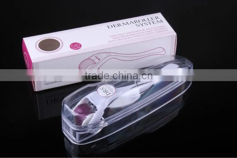Beauty salon derma roller 540 titanium lowest price derma roller factory direct wholesale for beauty salon