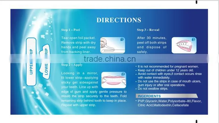 2016 Newest 3D High Quality Teeth Whitening Strips, Teeth Bleaching Whitestrip
