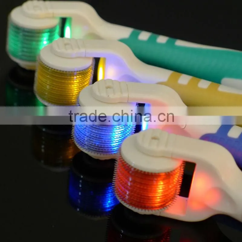 Vibrating LED derma roller with 4 bio lights (dr-5)