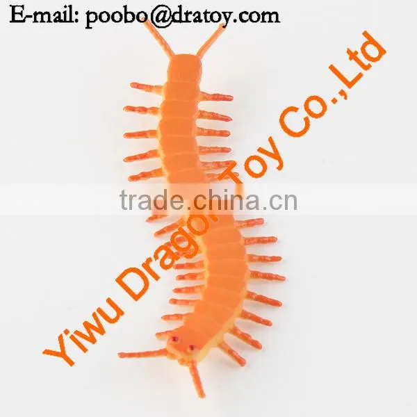 Cratoon plastic centipede figurine for decoration