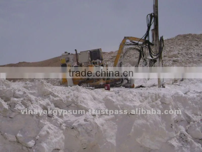 Raw gypsum