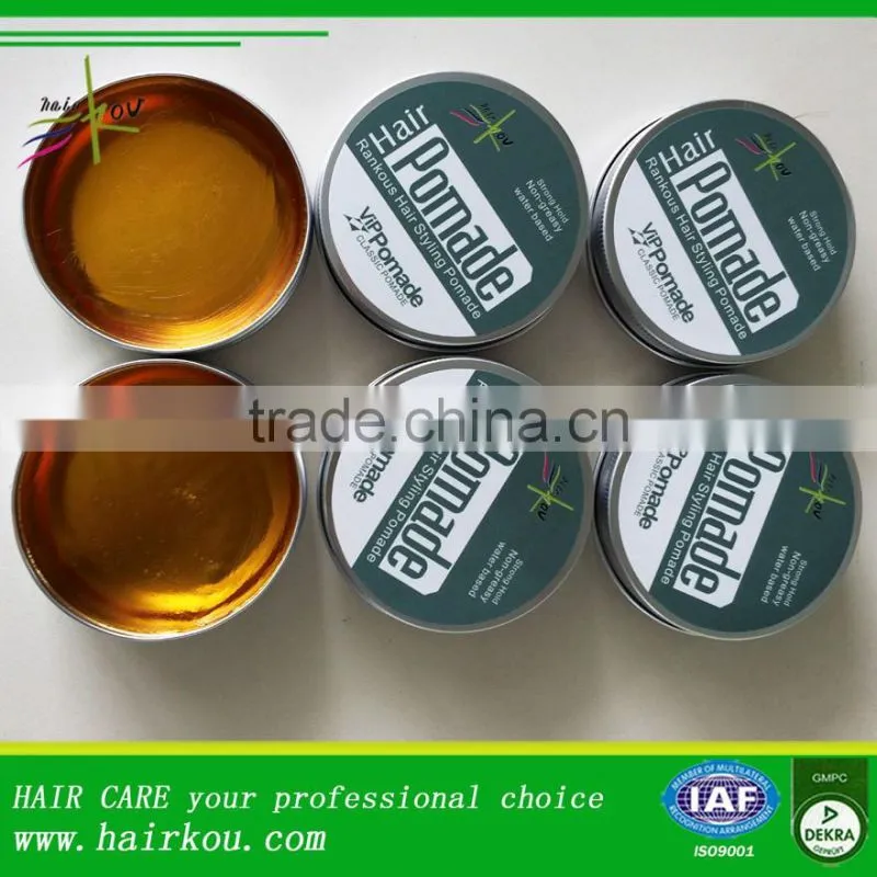 private label custom grape pomade/strong hold china oem hair pomade