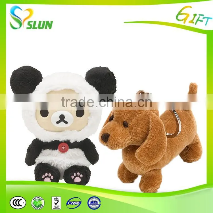 hot sale cute hedgehog plush keychain toy