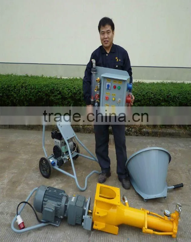 Mixing itself Putzmeister MP22 dry wall plastering machine