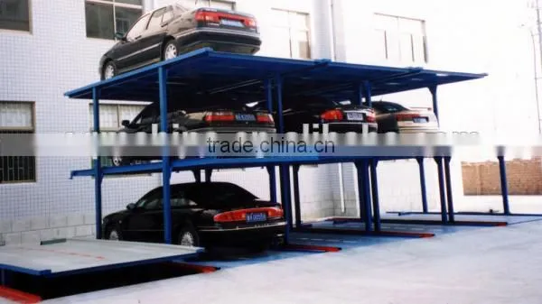 Two levels parking equipment, double post car parking lifting device