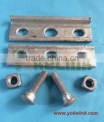 Hot sale hot rolled steel straight and angle galvanized 3 holes suspension clamp