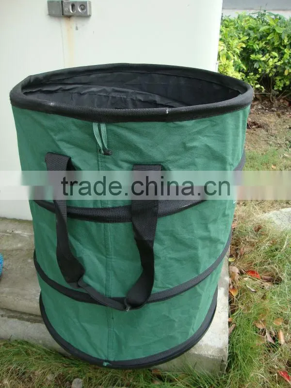 polyester pop up garden trash bag