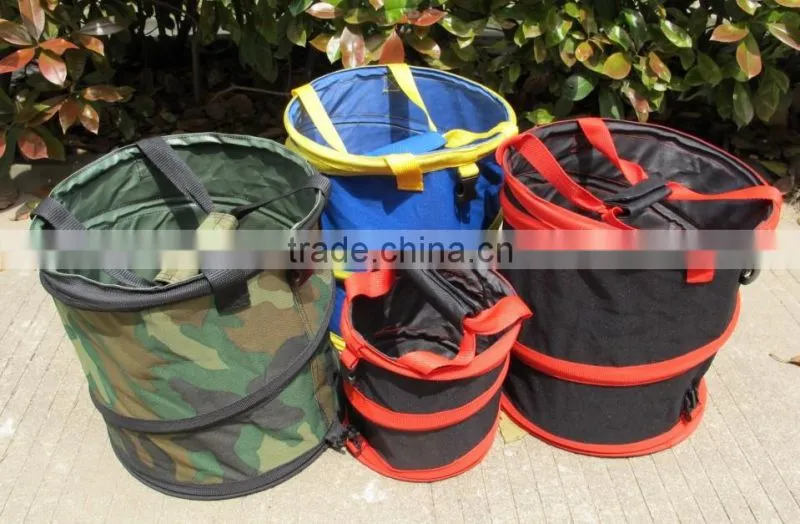 printed garbage bag leaf bag with handles UV resistant with logo
