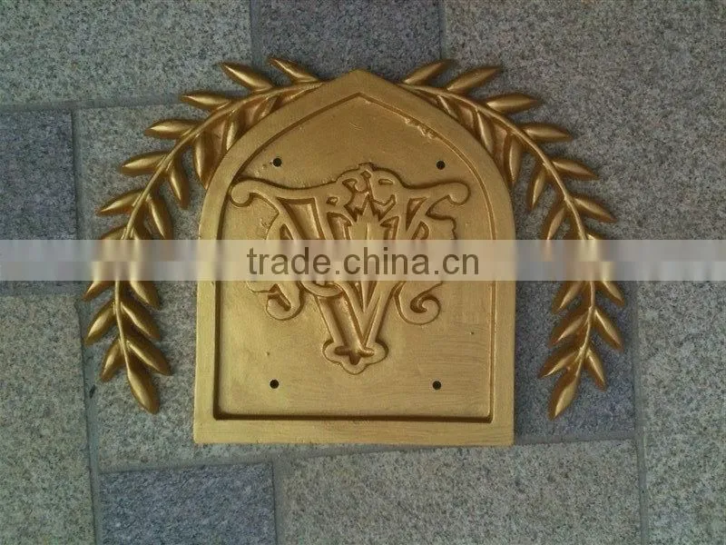 casting aluminum material decorative sign for street