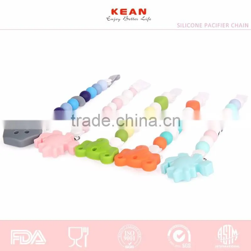 Make From Food Grade Silicone DIY Baby Pacifier Chain Baby Teething