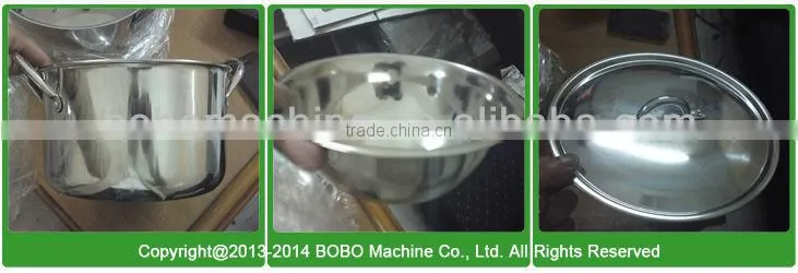 Automatic stainless steel utensil polishing machine