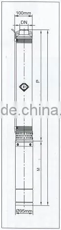 CE certified electric centrifugal submersible water pumps 4SD 8
