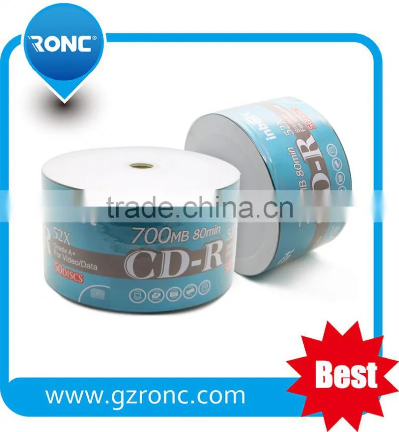 High performance Printable CD with 50 Pack for Burn Games