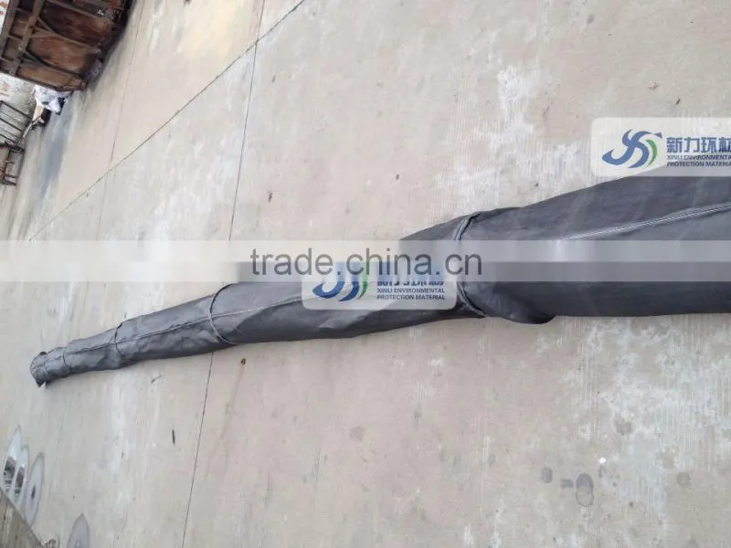 woven fiberglass dust collector filter bag with bag's suspension , vibration bag filter
