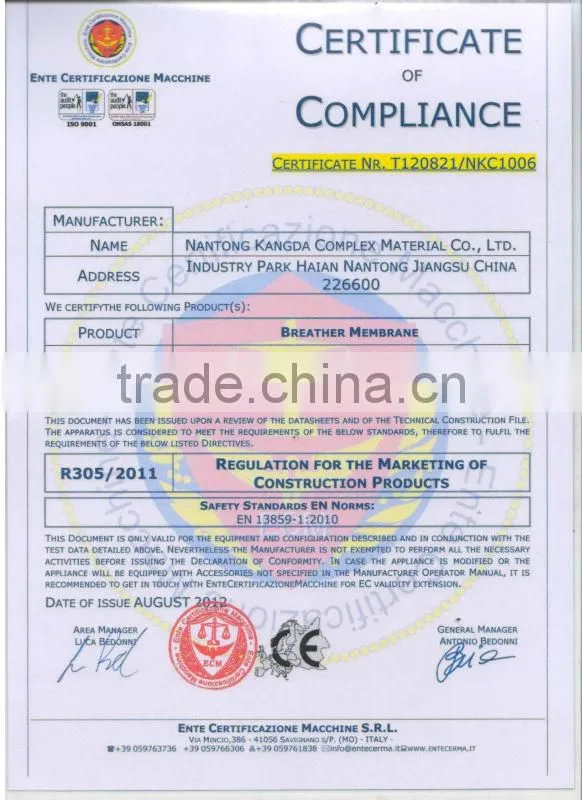 KangDa Diffusion Roofing Foils
