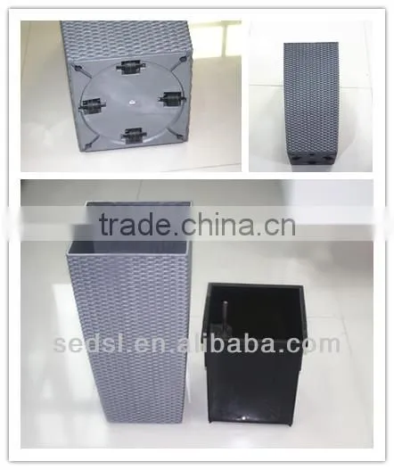 decorative plant pot,square plastic flower pot,tall plastic flower pots