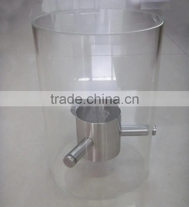 free standing round glass bio ethanol fireplace