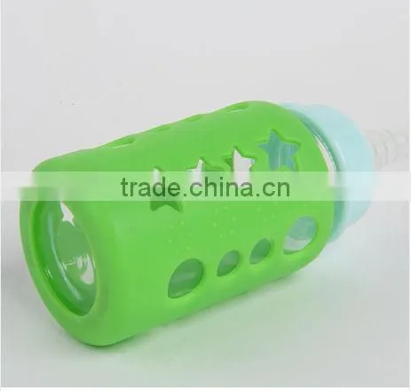 HOT Food grade durable silicone bottle sleeve for baby