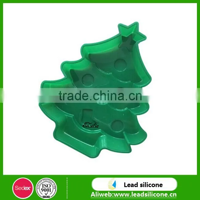 Christmas tree shape jelly Silicone Cake Mould