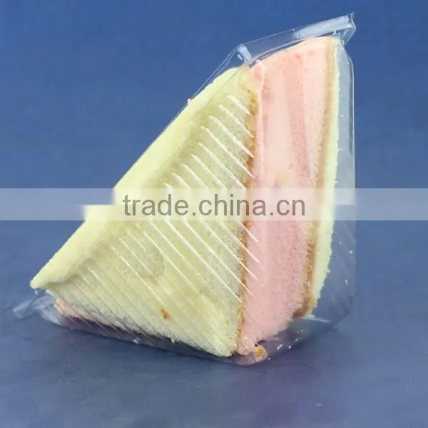PET/PP disposable clear/transparent sandwich/cake plastic food container/box/packaging