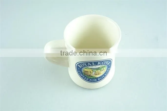 Ceramic enamel mug, printed enamel mugs stoneware customized 12 Oz promotion mugs