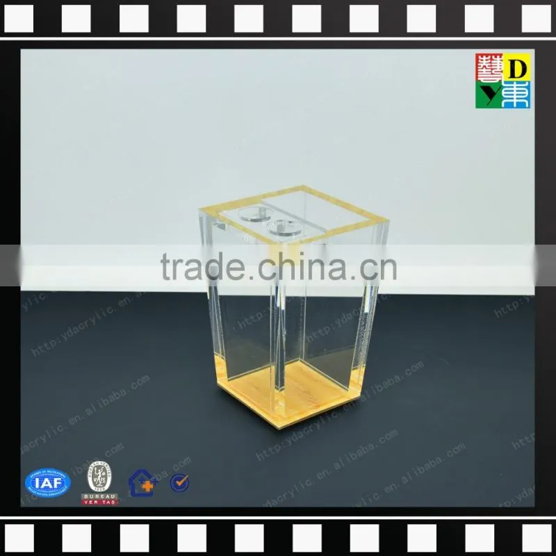 new arrival acrylic cup custom design acrylic dispenser fashion design acrylic hotel supplies made in China wholesale