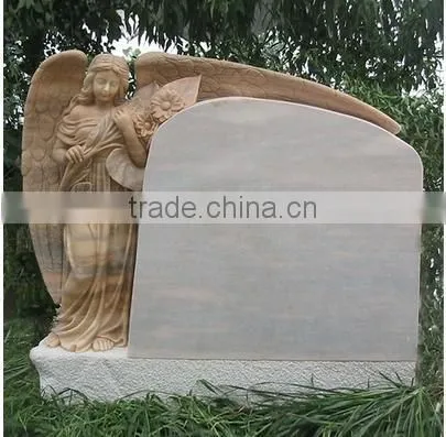 Hand carved Marble Tombstone With Angel Statue