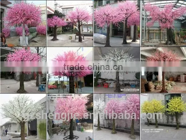 artificial peach tree with beautiful blossom flower
