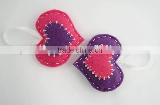 eco friendly new products promotional gift cute scrapbooking garden ornament heart hanger on alibaba express