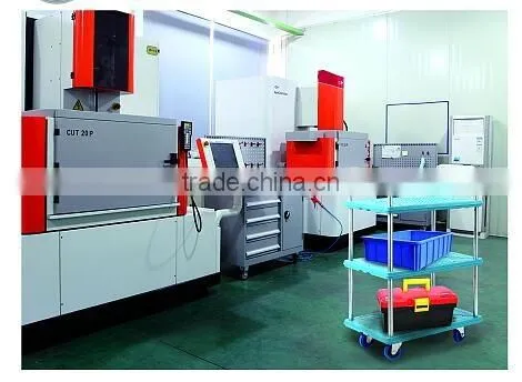 good quality plastic strengthening hand truck with mute wheels