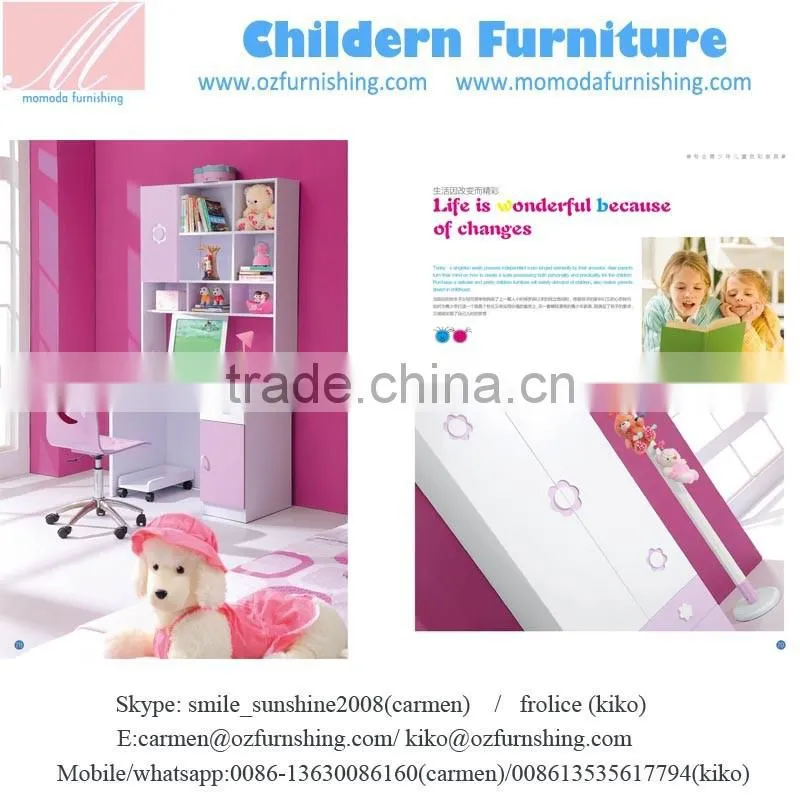 SJ8609 furniture factory design for girl and child bedroom furniture