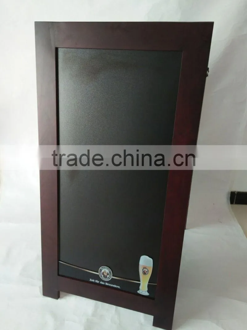 hot selling wooden standing menu chalkboard