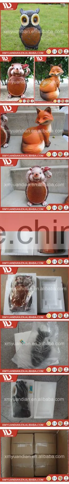 Resin Craft Alibaba Best Sellers Animal Design Resin Craft Battery Garden Light With Timer