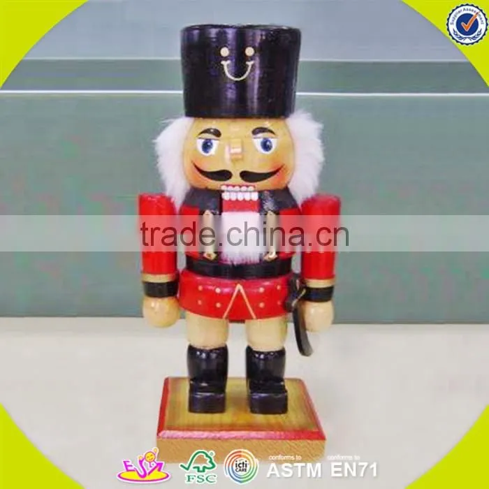wholesale baby wooden colorful custom nutcracker, popular kids wooden nutcracker, fashion wooden custom nutcracker W02A006