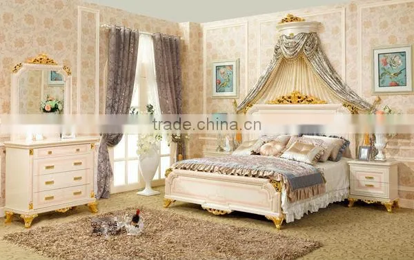 2013 year newest design elegant MDF European design solid wood furniture