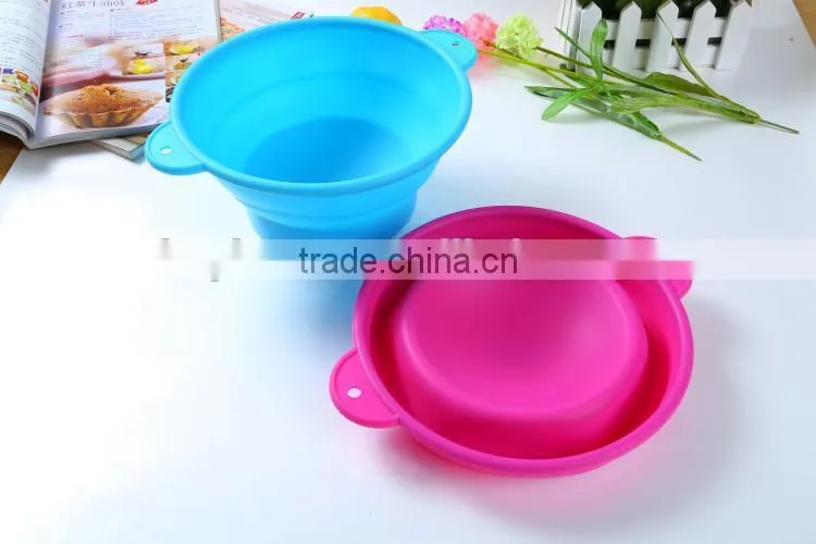 Houseware Kitchen Steamer Bowl, Collapsible Bowl Silicone Colander