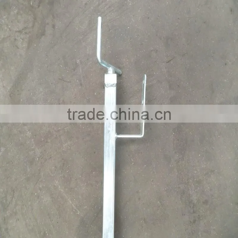 Galvanized Guardrail with Flat Hooks
