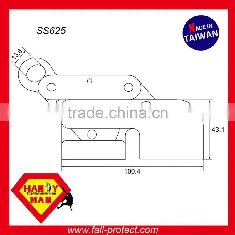 SS625 Stainless Steel Cable Rope Grab