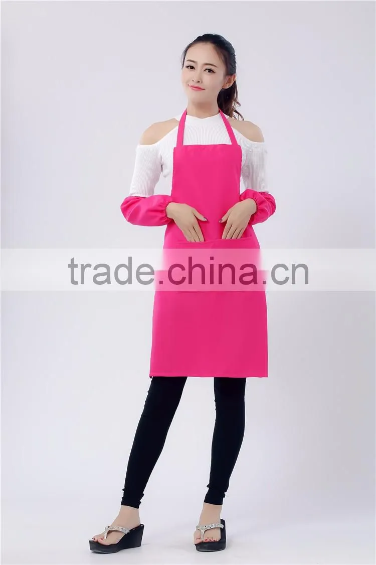 New silk screen high quality cheap plain apron for promotion