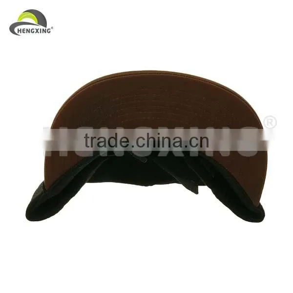 Leather 5 Panel Cap/Suede 5 Panel Cap With Leather Brim