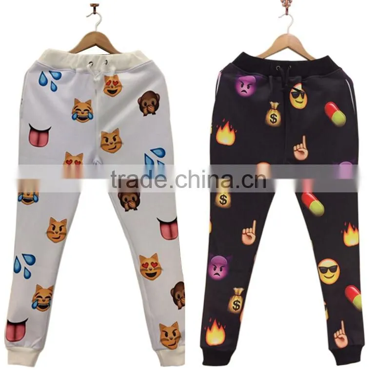 Hot selling fashion 3d print custom men pants wholesale jogger pants
