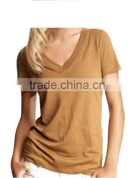 WOMEN'S STRIPED CREW NECK T SHIRT