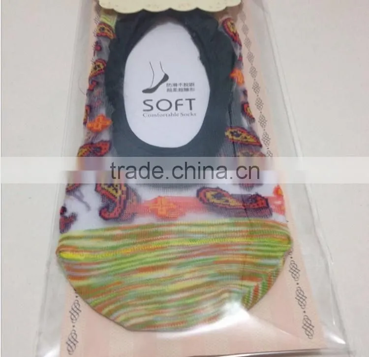 New Design Candy Colors Women Sock Antiskid Liner No Show Peds Invisible Low Cut Ice sock