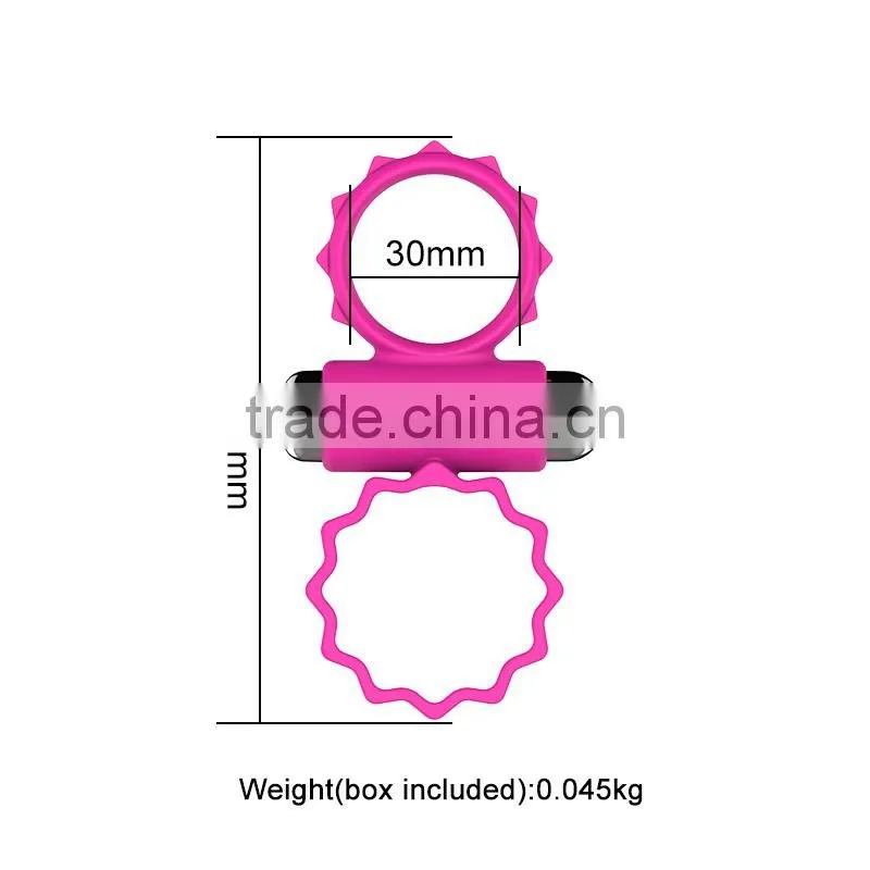 New design strong vibrating penis sleeves triple cock rings