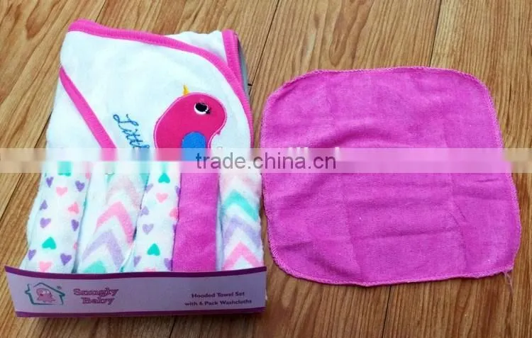Stylish outdoor baby washclothes set