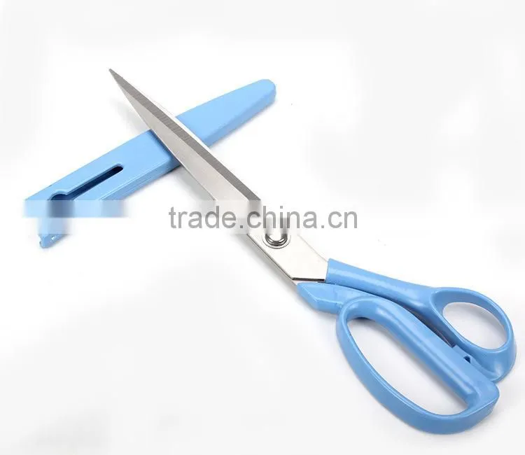 Best Quality Tailor Shears With Safety Cap Plastic Handle Sewing Scissors