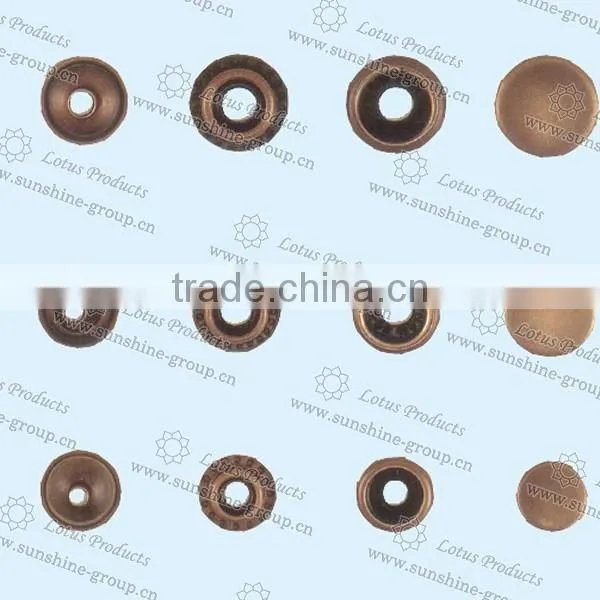 Customized Cheap Good Quality Alloy Garment Button Snap Button Metal Button